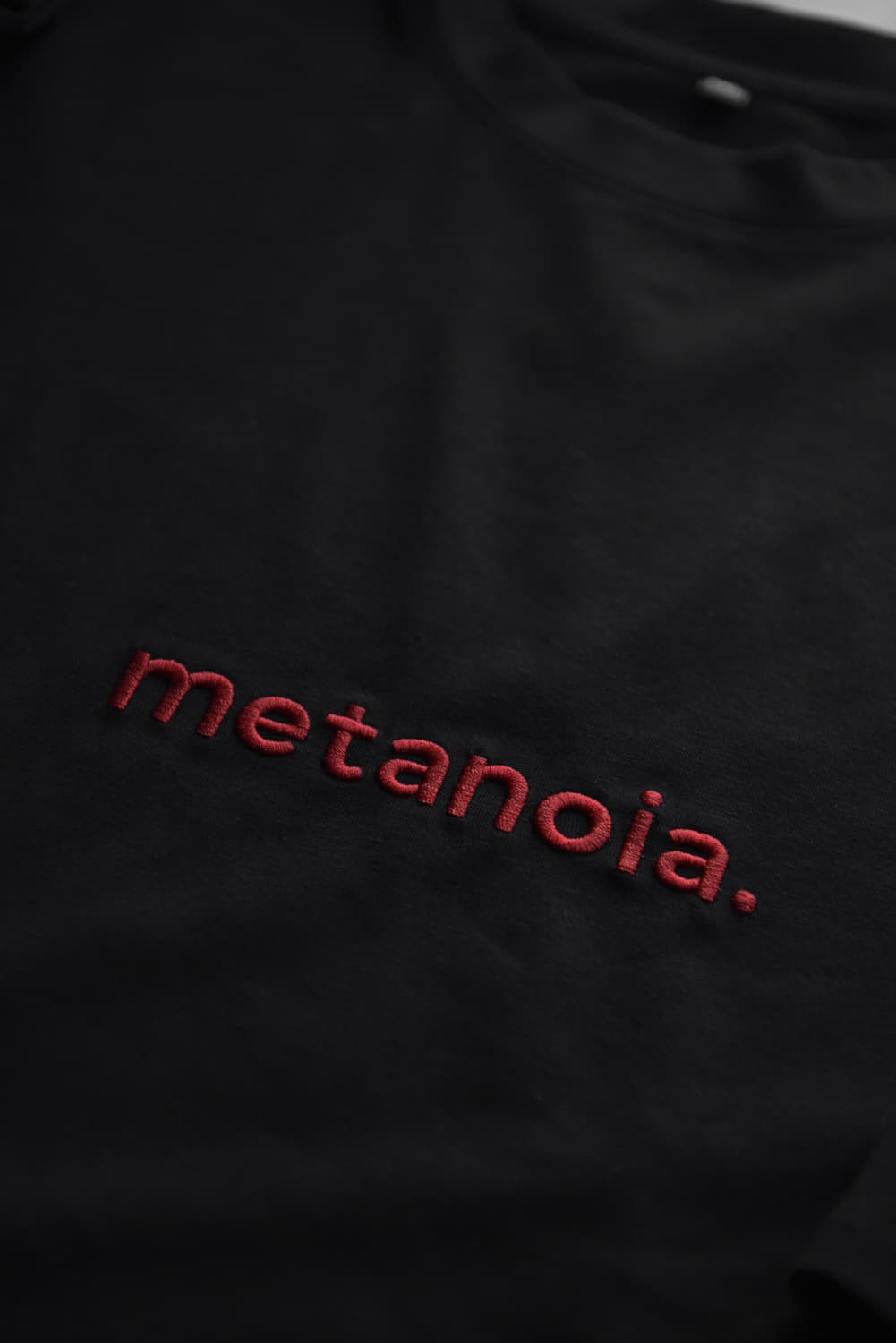 Футболка с вышивкой "Metanoia"(покаяние) thumbnail 5