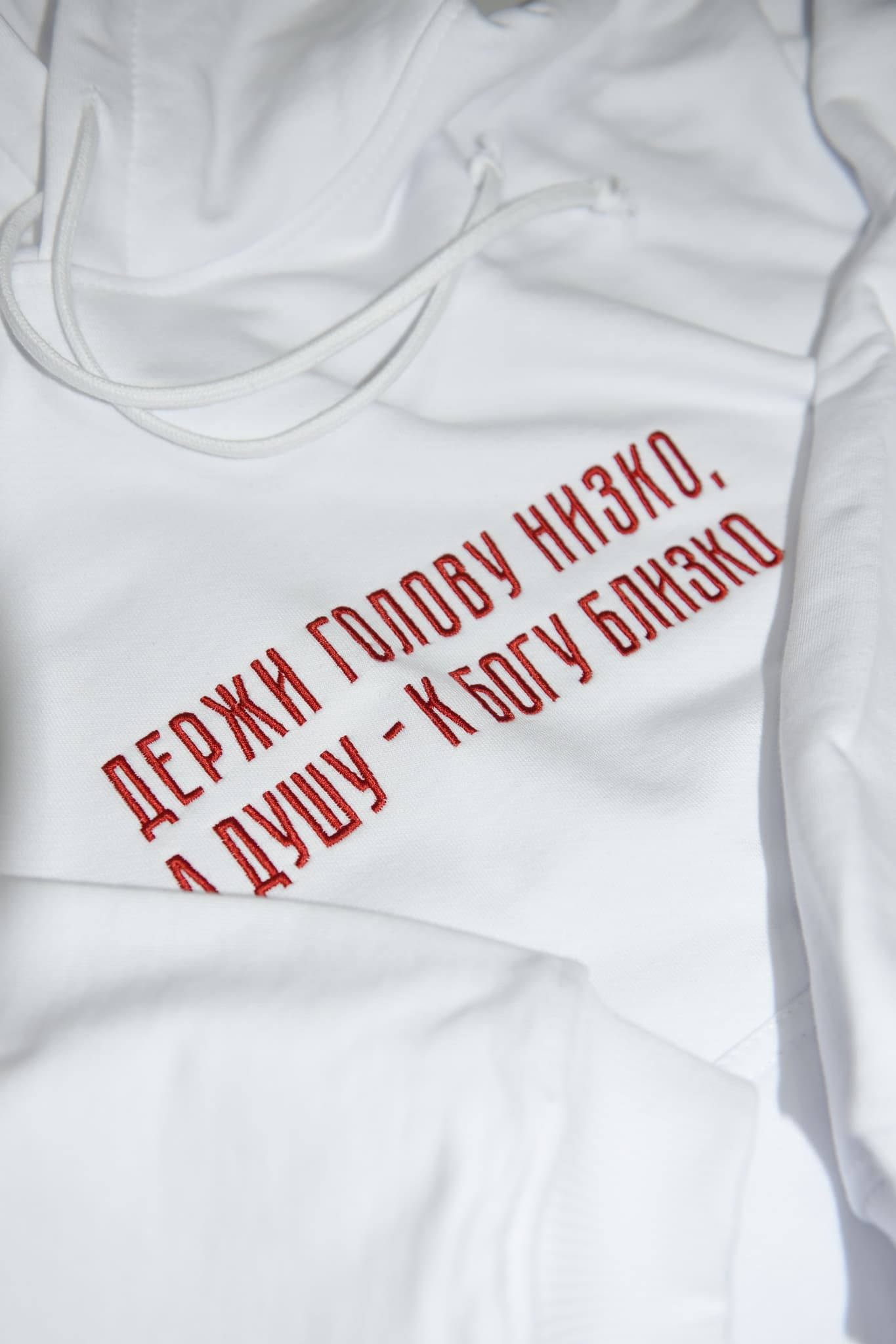 Худи с вышивкой "Держи голову низко" thumbnail 8