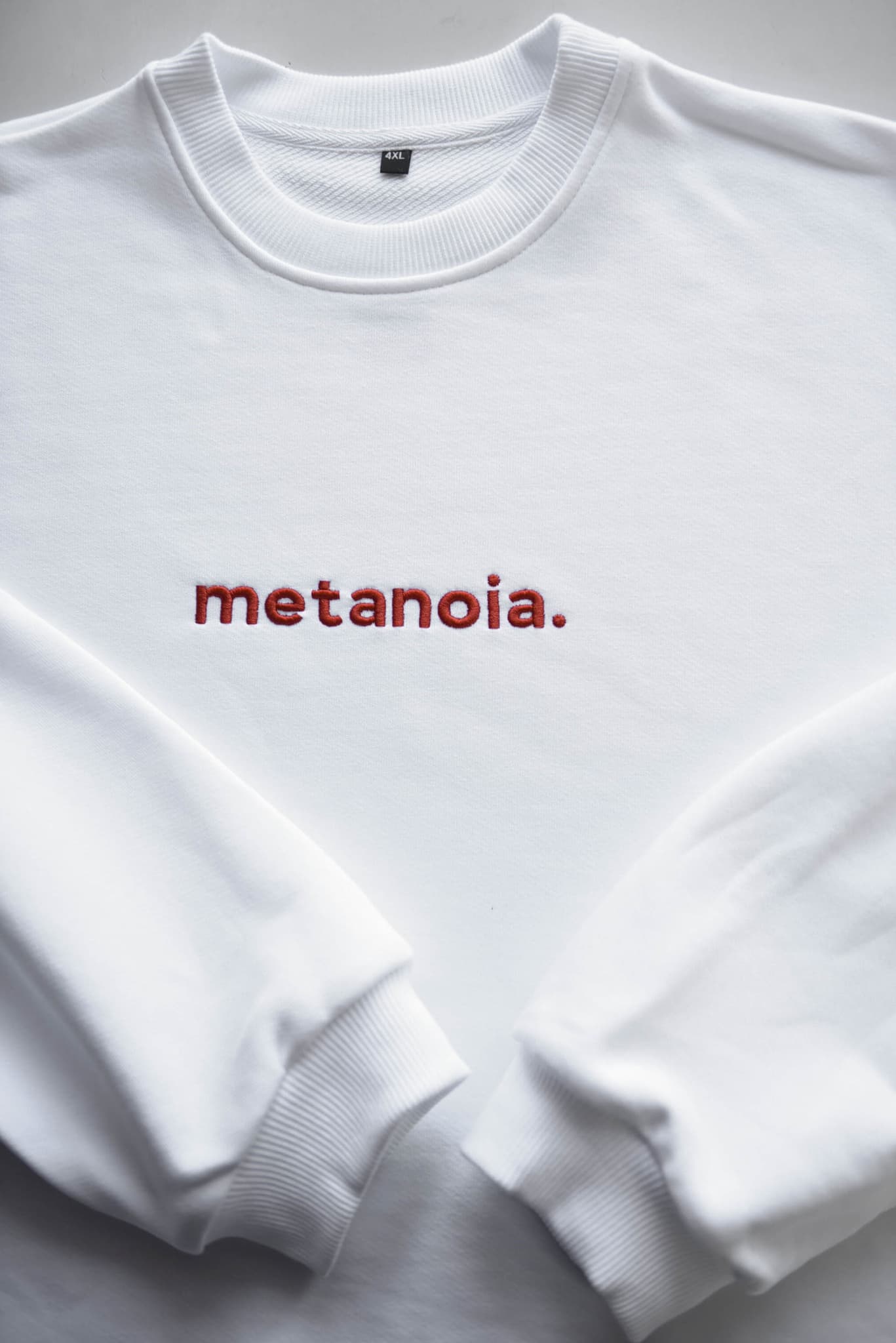 Свитшот с вышивкой "Metanoia"(покаяние) thumbnail 7