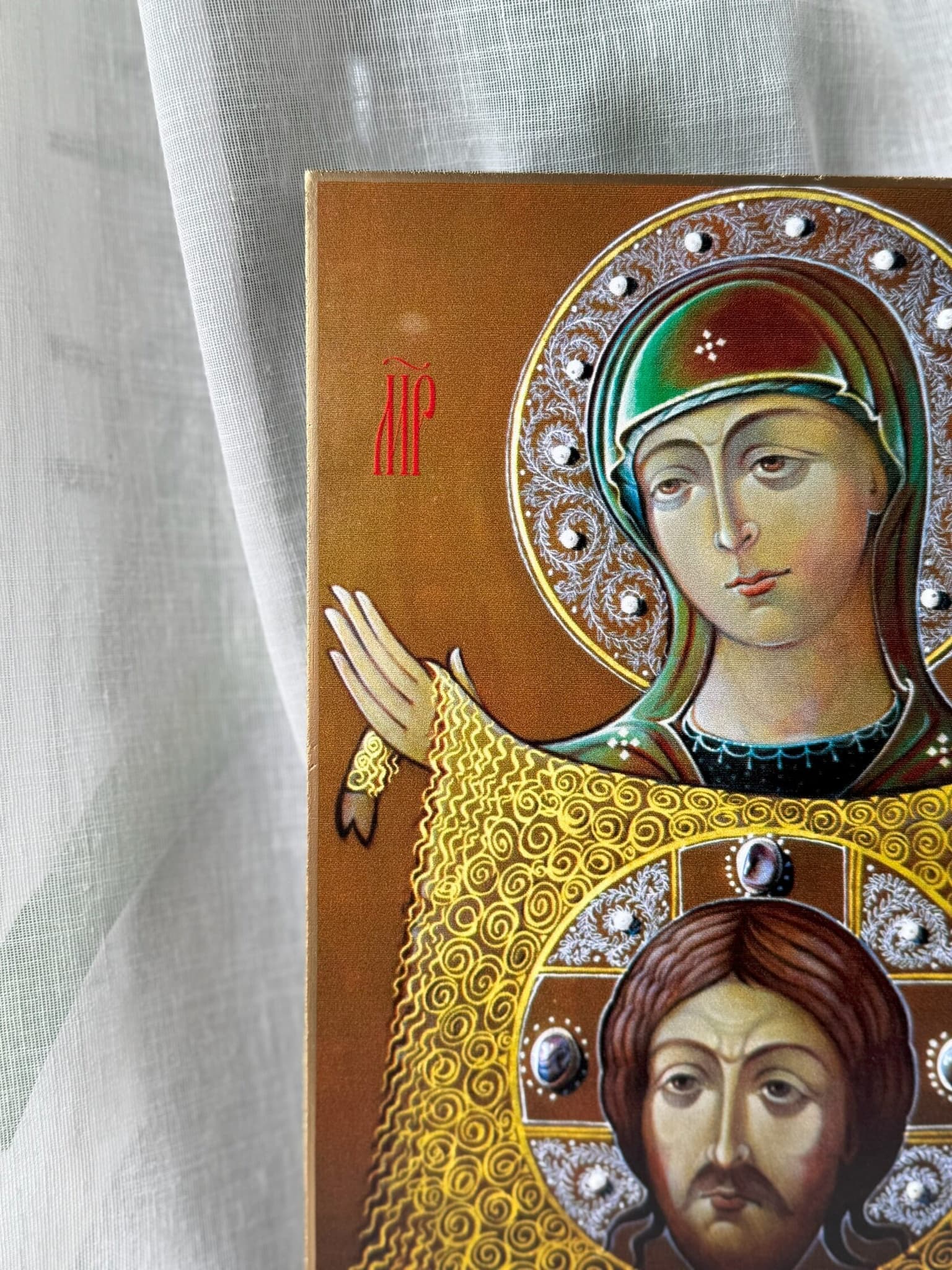 Икона Богородицы "Руно" . Авторская икона о. Сергия Баранова