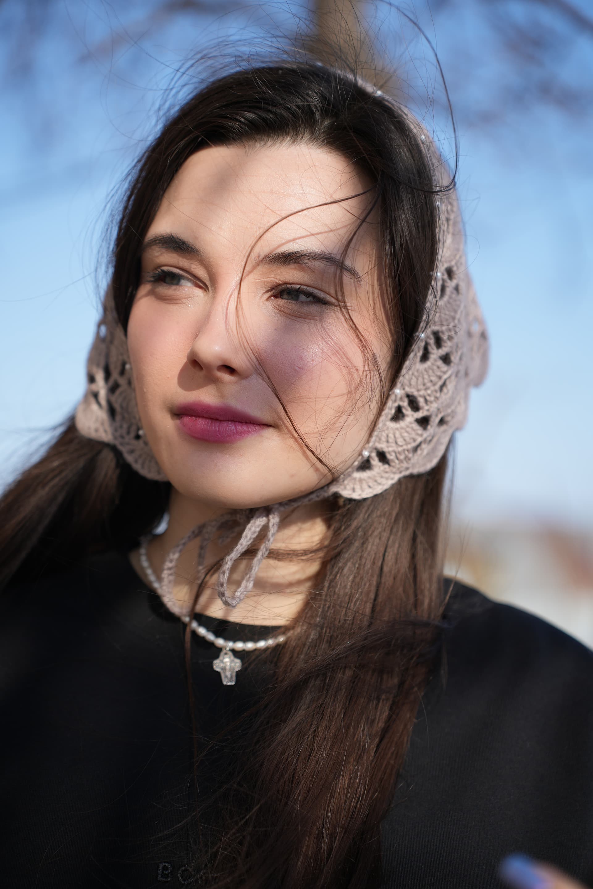 Вязаная косынка цвета какао (Предзаказ) thumbnail 19