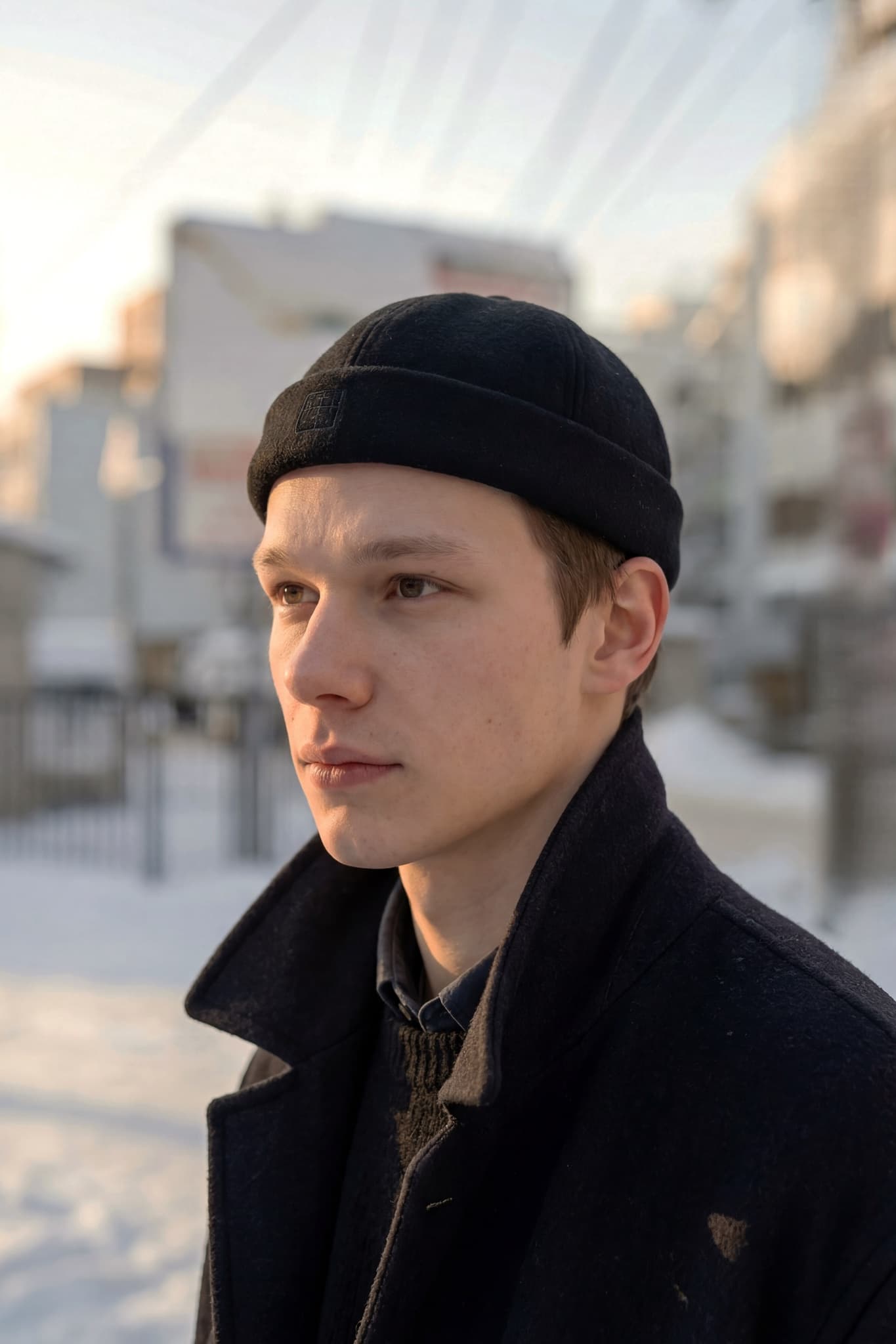 Флисовая кепка-докер image 4