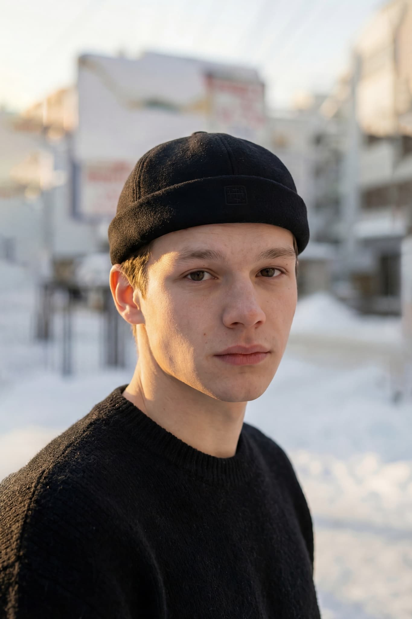 Флисовая кепка-докер image 3