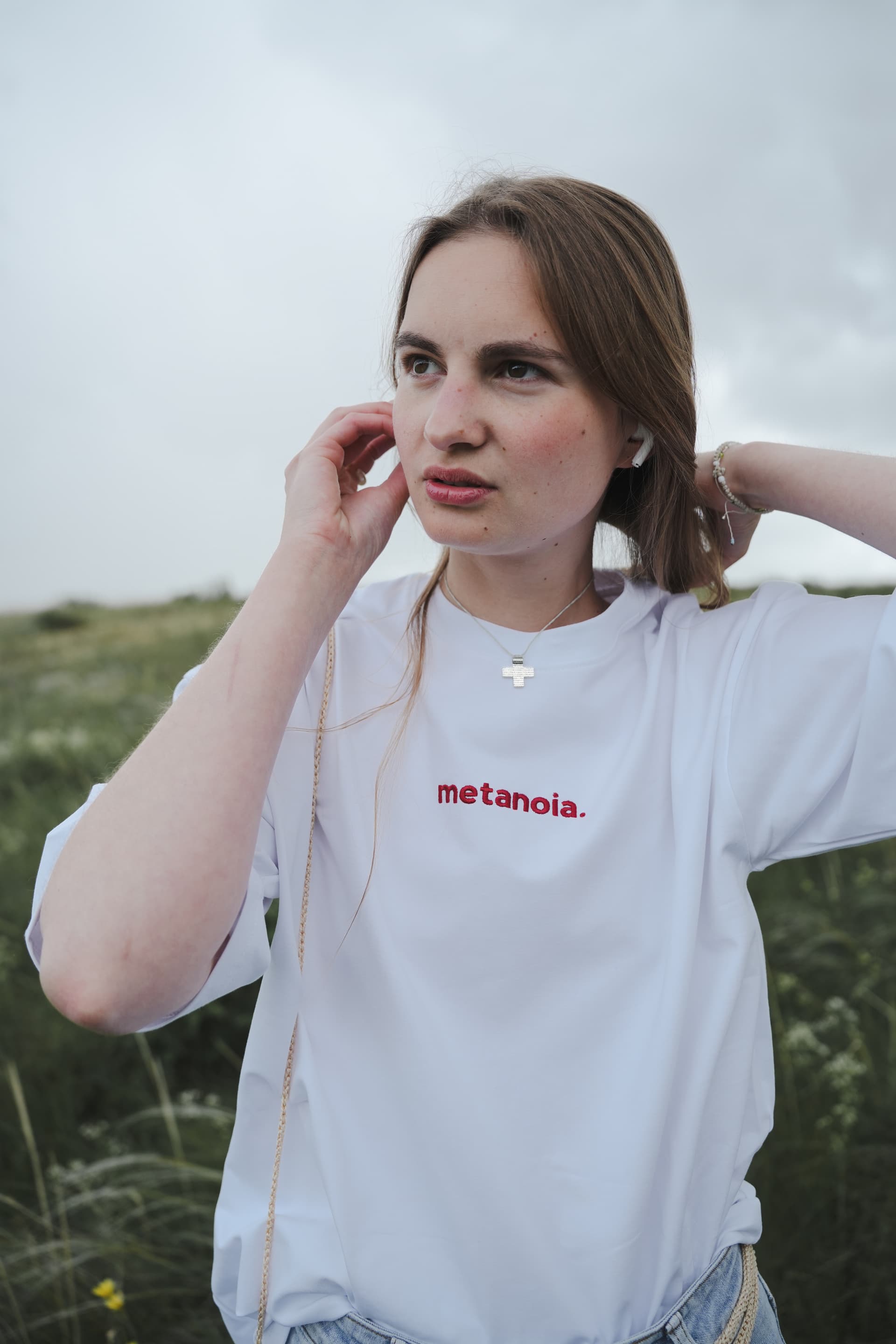 Футболка с вышивкой "Metanoia"(покаяние) image 26