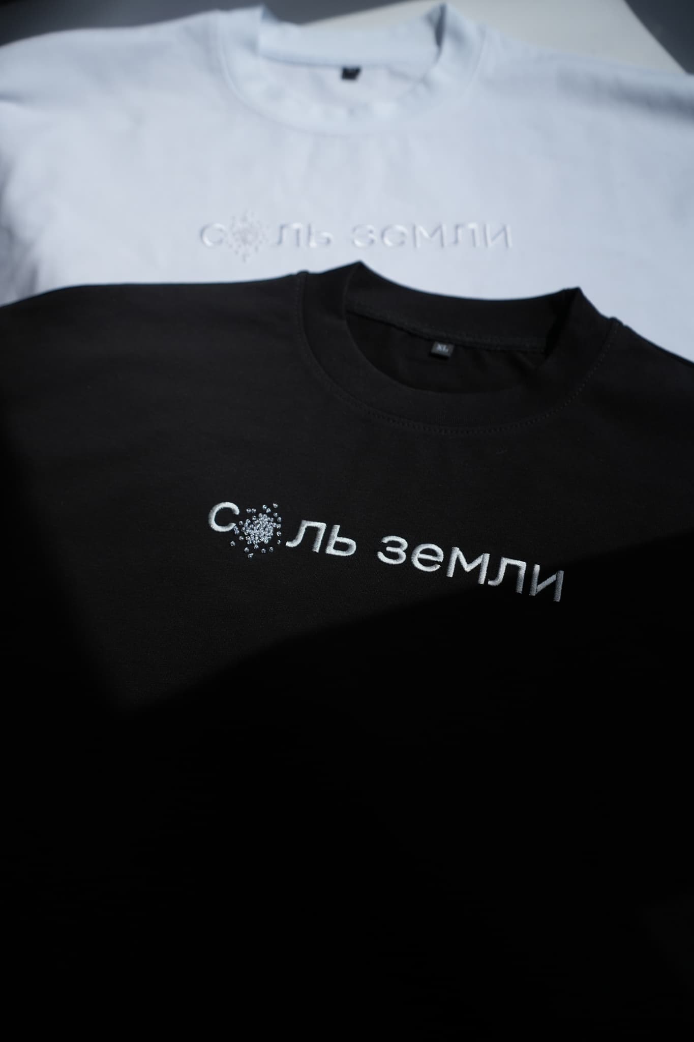 Футболка с вышивкой и бисером "Соль земли" ограниченная серия image 1