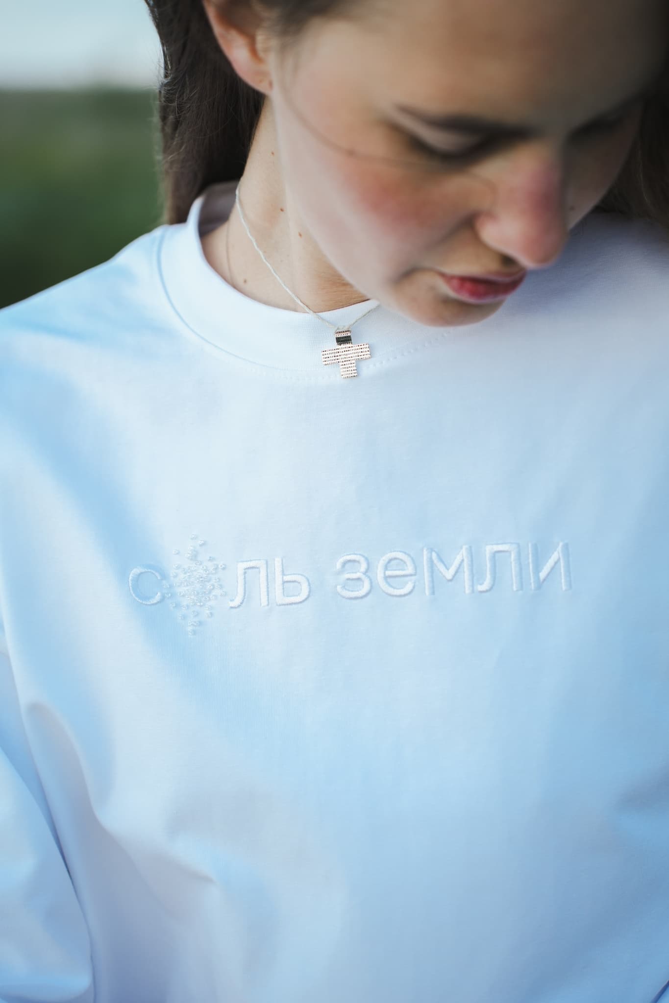 Футболка с вышивкой и бисером "Соль земли" ограниченная серия image 11