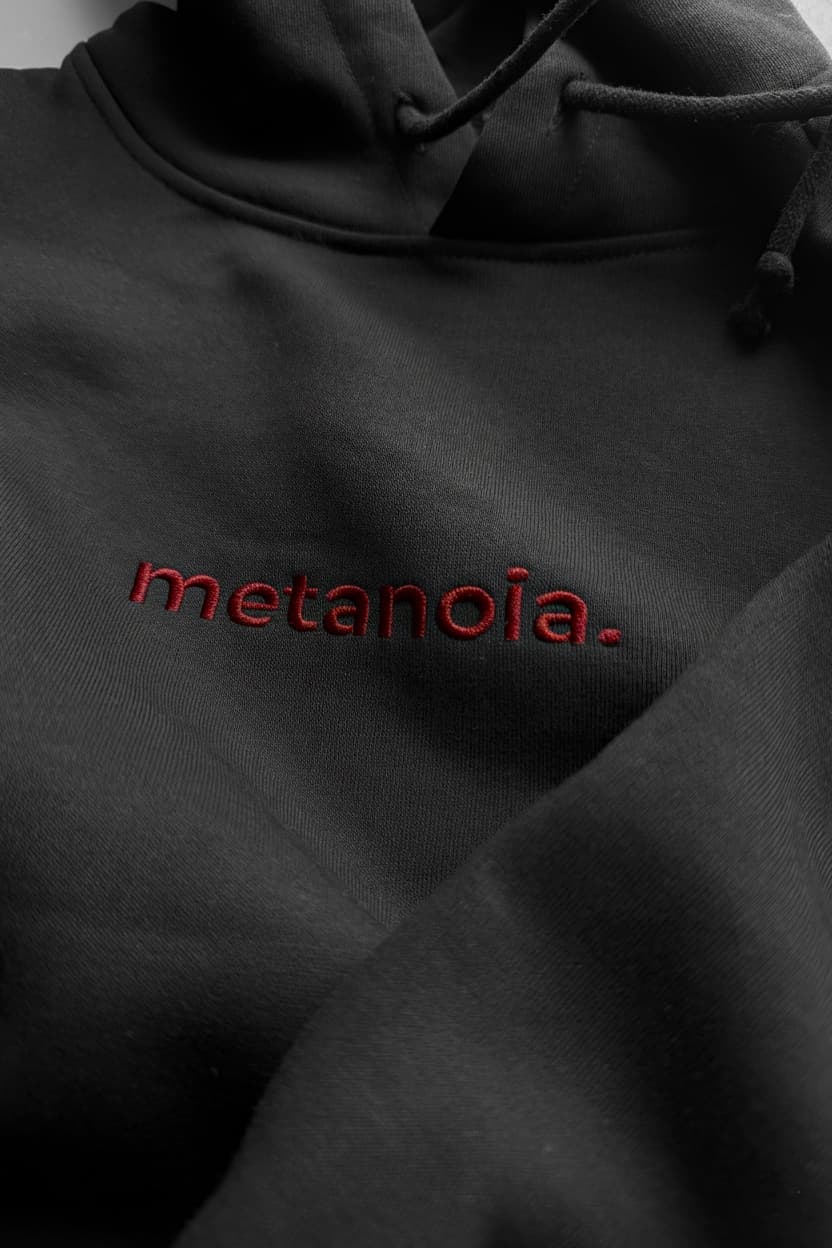 Худи с вышивкой "Metanoia"(покаяние) image 4