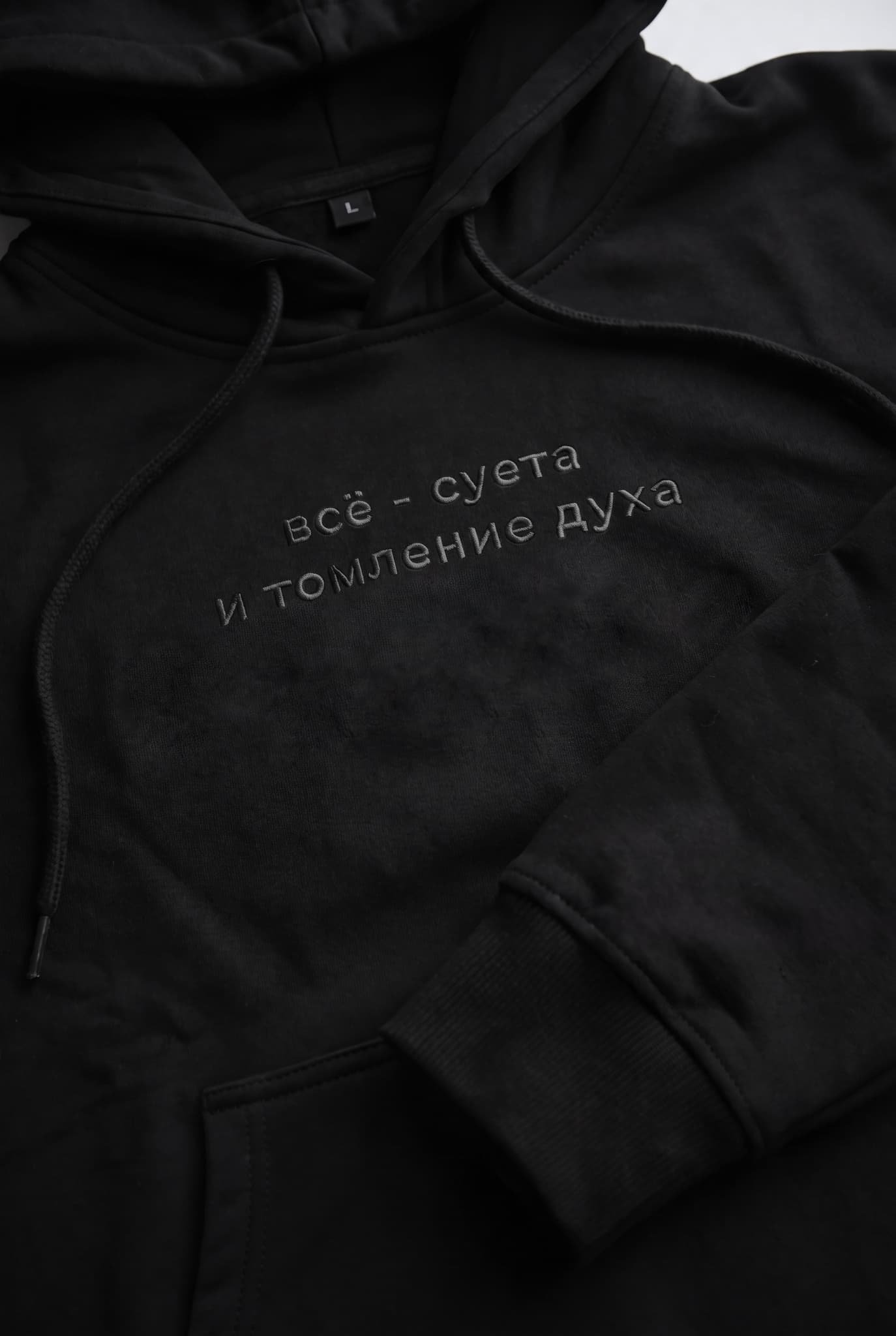 Худи с вышивкой "все - суета и томление духа" image 10
