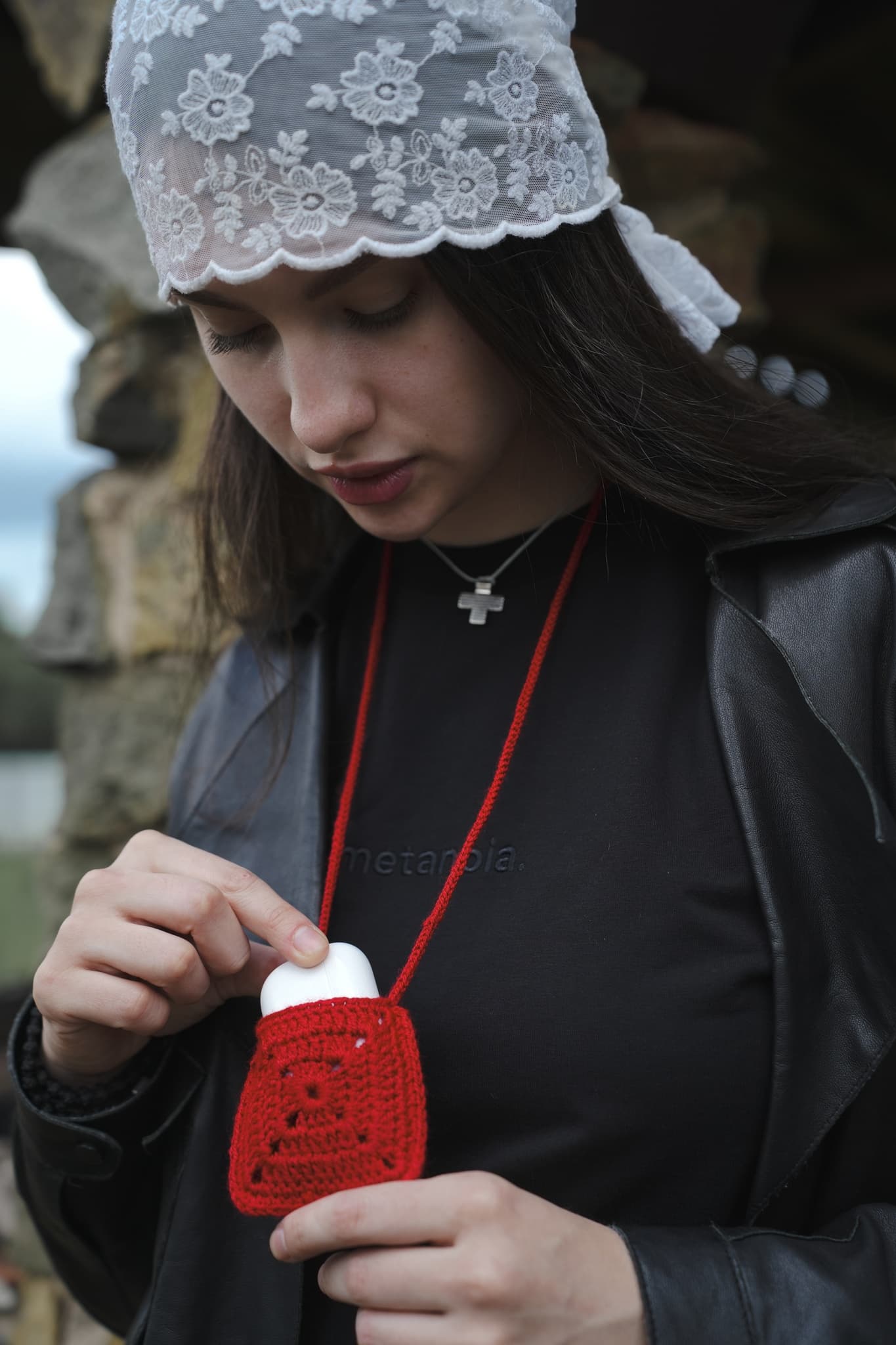 Красная сумочка для наушников (Предзаказ) image 3