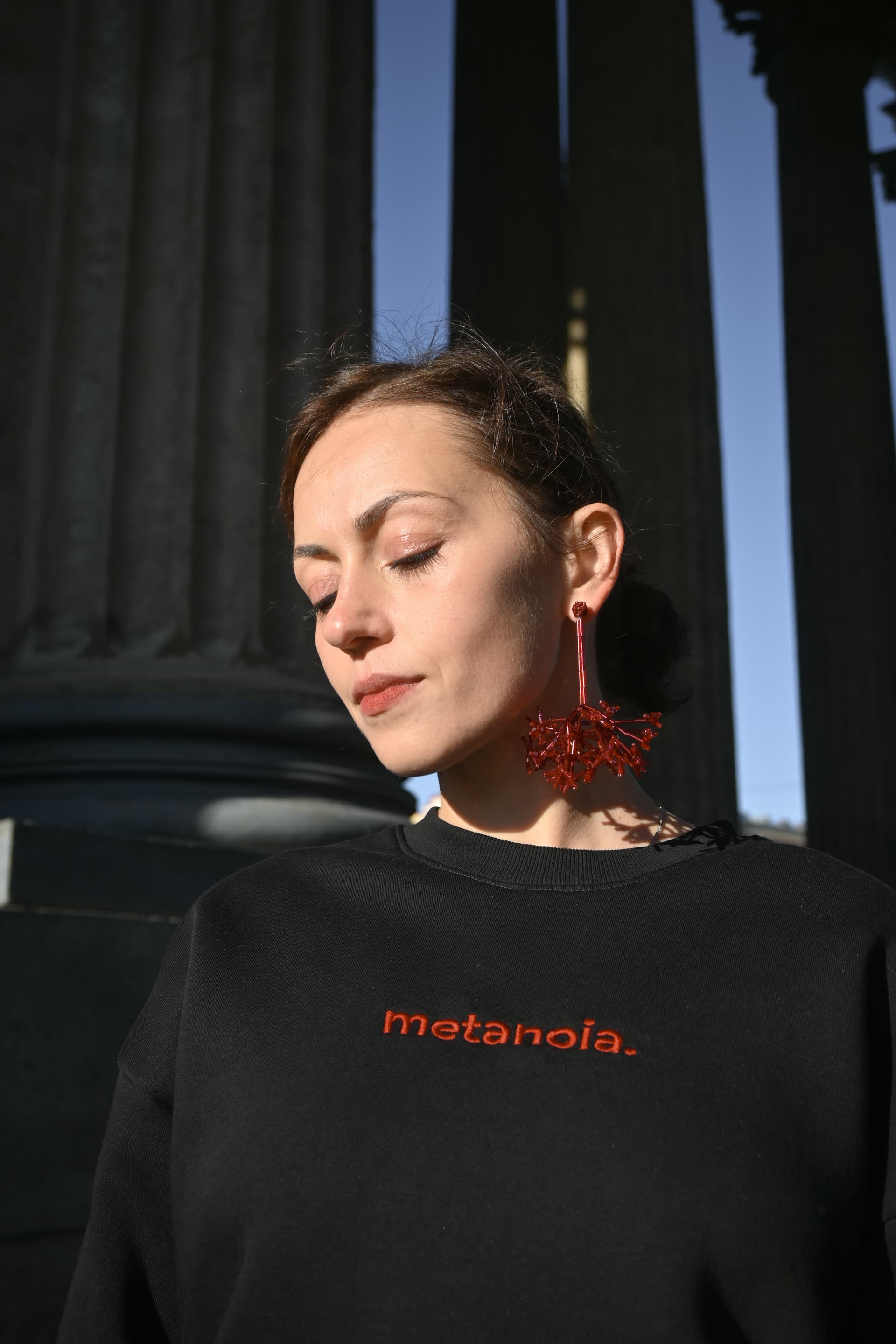 Свитшот с вышивкой "Metanoia"(покаяние) image 26